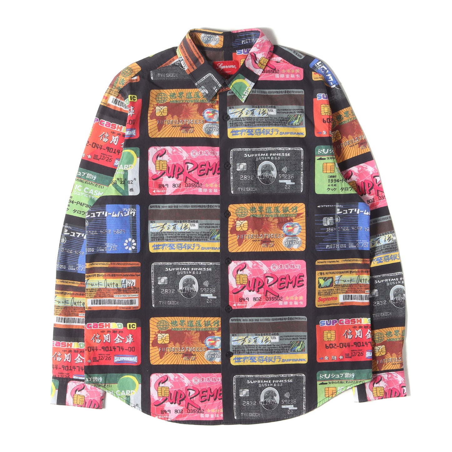 22SS クレジットカード モノグラム コットン ボタンシャツ (Credit Cards Shirt)