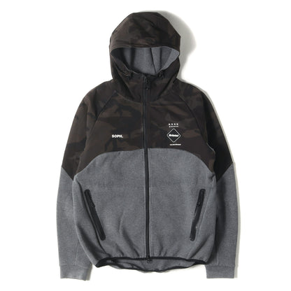迷彩 コンビ ボンディング フルジップ パーカー (VENTILATION HOODIE)