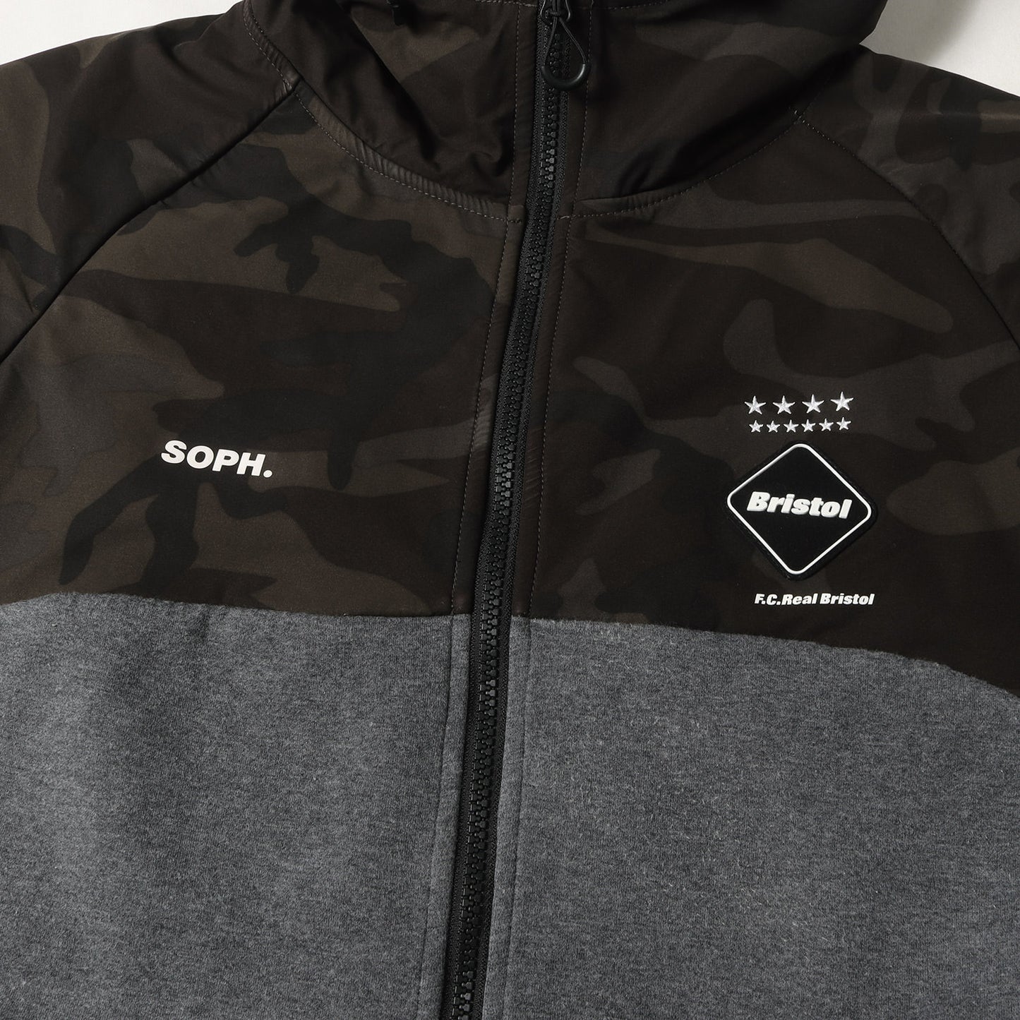 迷彩 コンビ ボンディング フルジップ パーカー (VENTILATION HOODIE)