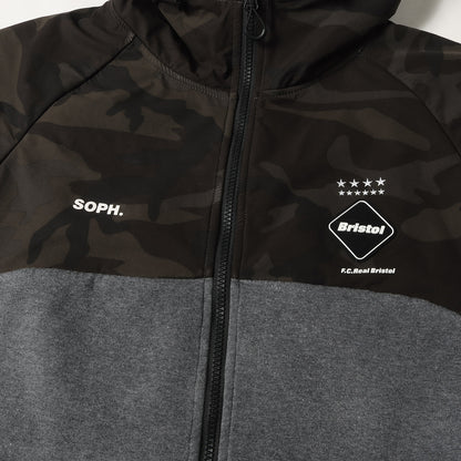 迷彩 コンビ ボンディング フルジップ パーカー (VENTILATION HOODIE)