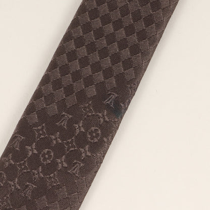 ダミエ ミックス モノグラム シルク ネクタイ / イタリア製 クラヴァット