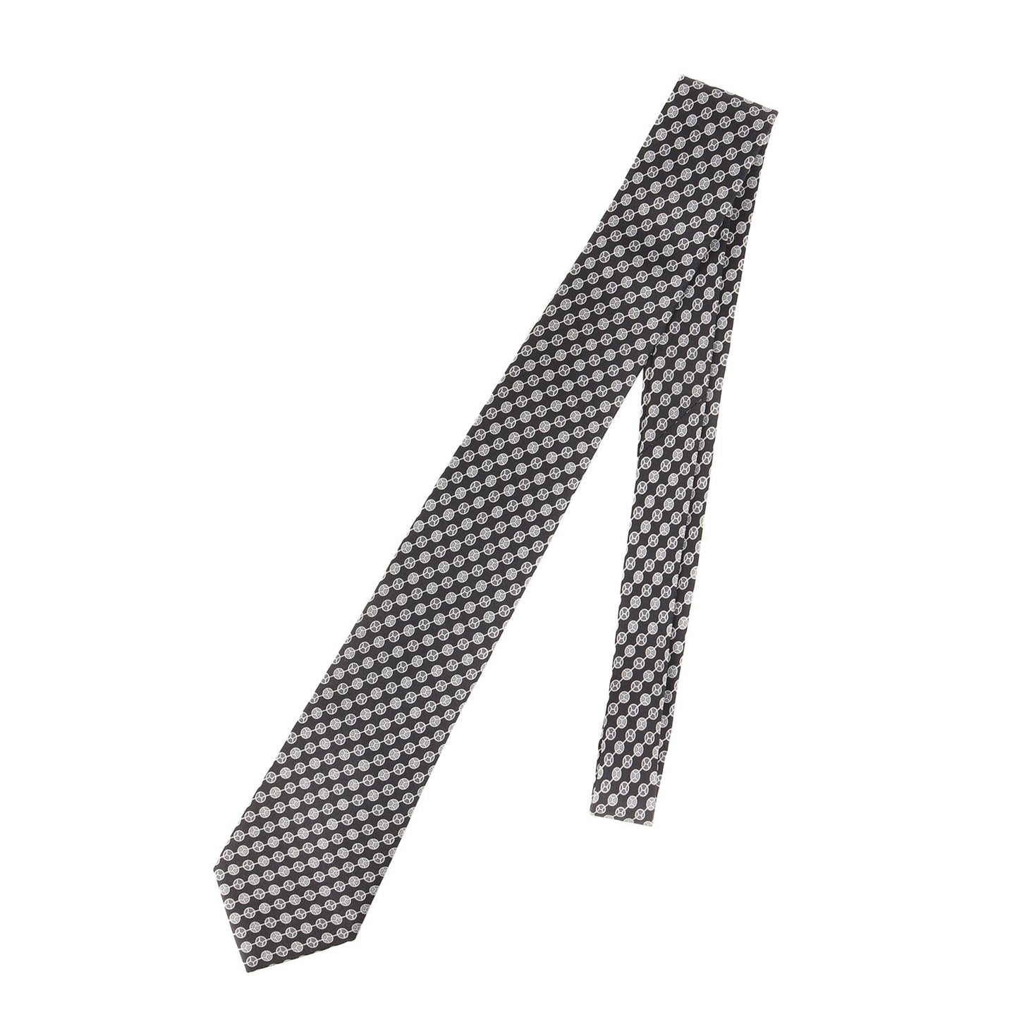 Hロゴ ドット シルク ネクタイ / フランス製 5784 HA