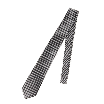 Hロゴ ドット シルク ネクタイ / フランス製 5784 HA