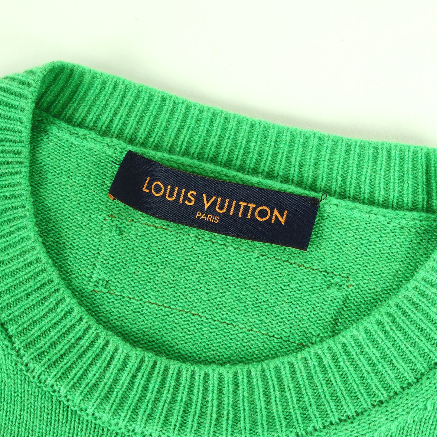 23SS 袖リブロゴ カシミア クルーネック ニット (Arm Logo Cashmere Knit Sweater) RM231Q GK1 HON44W