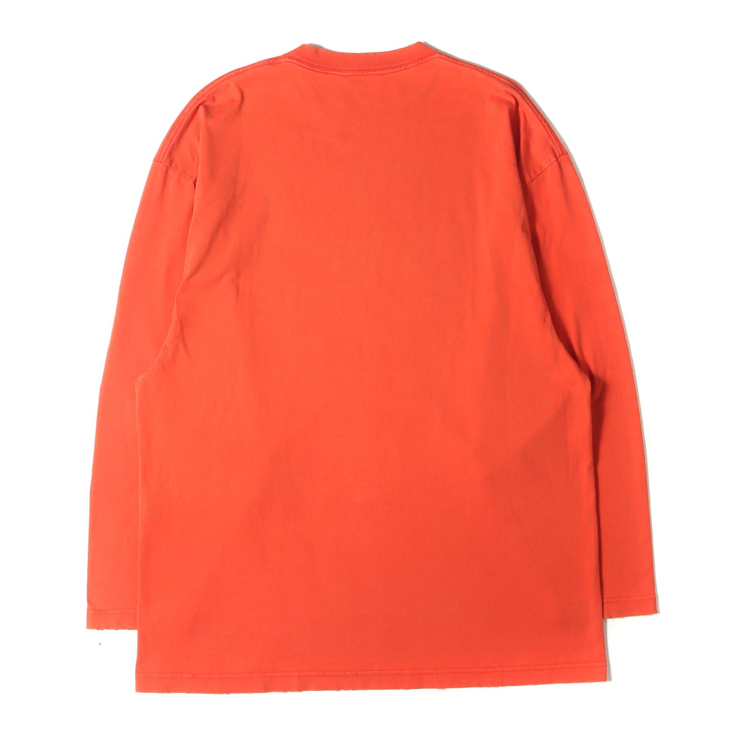 デストロイ加工 メッセージロゴ オーバーサイズ ロングスリーブ Ｔシャツ