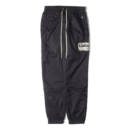 裾ジップ ナイロン ジョガー トラック パンツ (BLACK TRACK PANTS) RR19F4388 NZEH8