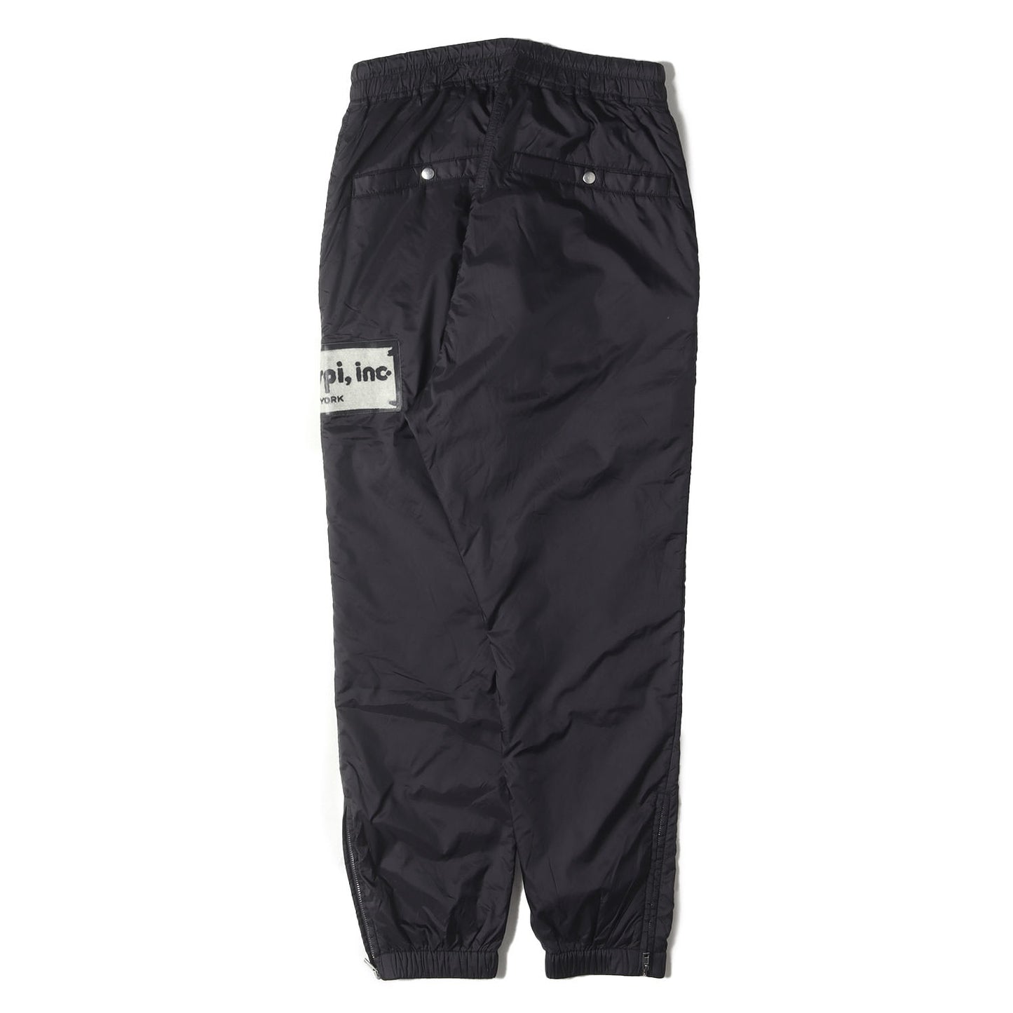 裾ジップ ナイロン ジョガー トラック パンツ (BLACK TRACK PANTS) RR19F4388 NZEH8