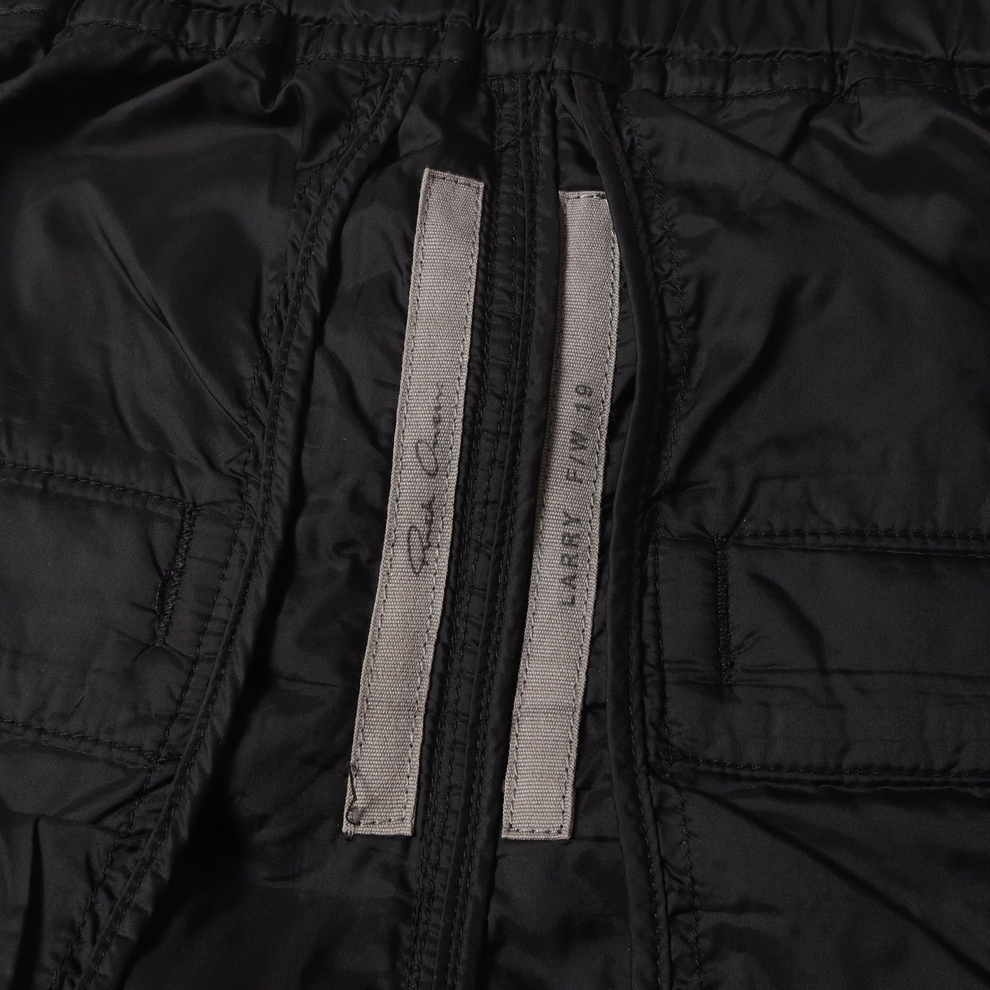 裾ジップ ナイロン ジョガー トラック パンツ (BLACK TRACK PANTS) RR19F4388 NZEH8