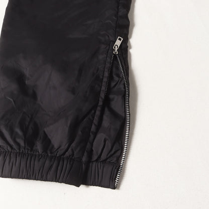 裾ジップ ナイロン ジョガー トラック パンツ (BLACK TRACK PANTS) RR19F4388 NZEH8