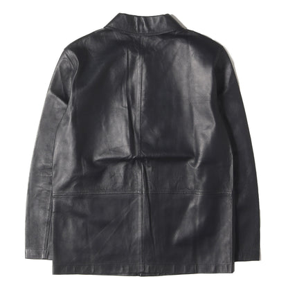 シープスキンレザー スナップボタン シャツジャケット