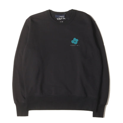 ブートニエール 刺繍 クルーネック スウェット (NO RAIN NO FLOWER)