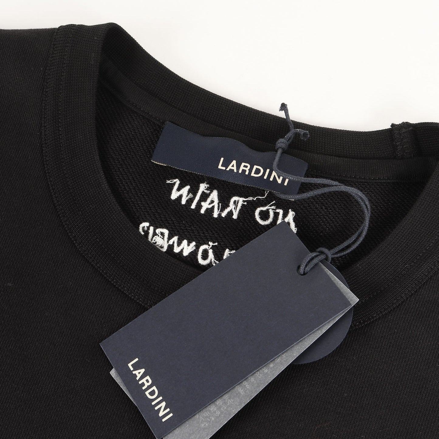 ブートニエール 刺繍 クルーネック スウェット (NO RAIN NO FLOWER)