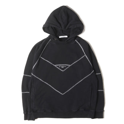 後付けフード付き ブランドロゴ刺繍 スウェット パーカー BMJ02J30AF