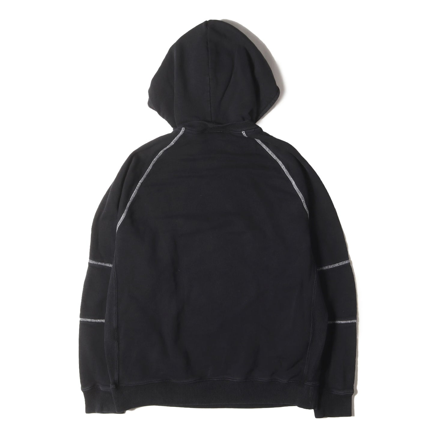 後付けフード付き ブランドロゴ刺繍 スウェット パーカー BMJ02J30AF
