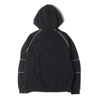 後付けフード付き ブランドロゴ刺繍 スウェット パーカー BMJ02J30AF