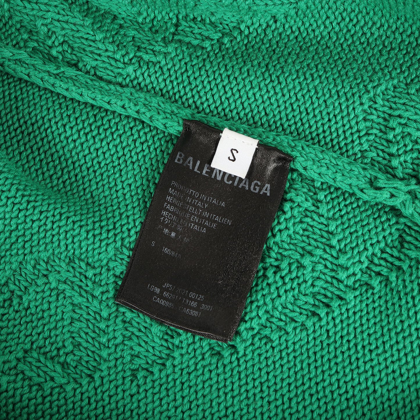 ジャガード ブランドロゴ オーバーサイズ コットン ニット