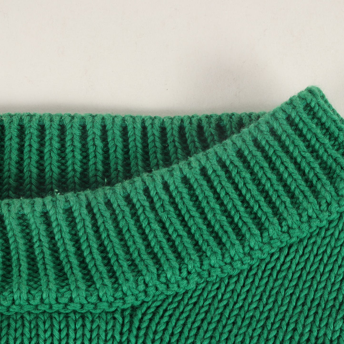 ジャガード ブランドロゴ オーバーサイズ コットン ニット