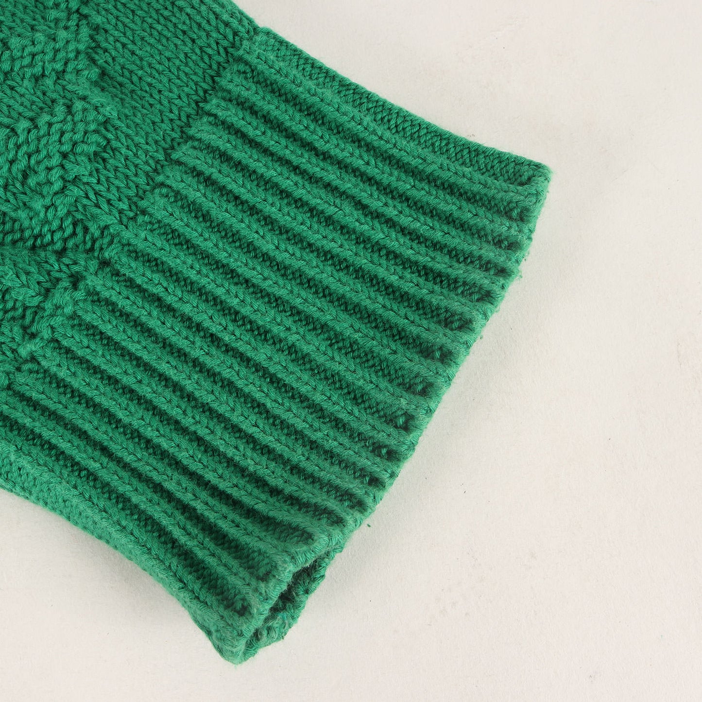 ジャガード ブランドロゴ オーバーサイズ コットン ニット