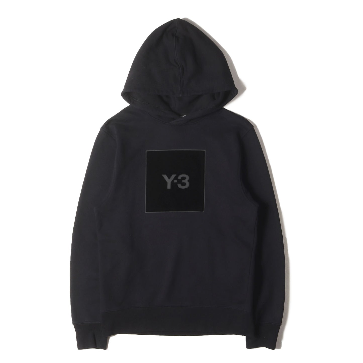 フロッキー スクエアロゴ スウェット パーカー (U SQUARE LOGO HOODIE)