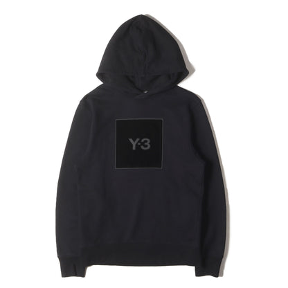 フロッキー スクエアロゴ スウェット パーカー (U SQUARE LOGO HOODIE)