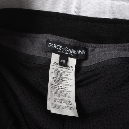 2WAY サイドロゴテープ スウェットショーツ レイヤード ナイロン ジョガー パンツ