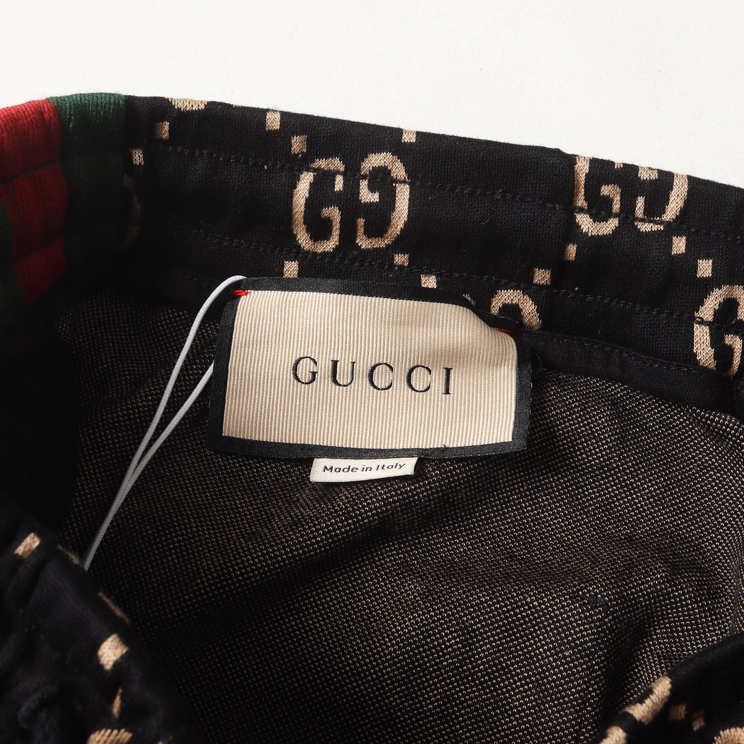 未使用級　現行タグ　GUCCI　デニム　プリーツスカート　シェリーライン　L GUCCI(グッチ) Blue Denim skirtキルティングデニムスカート