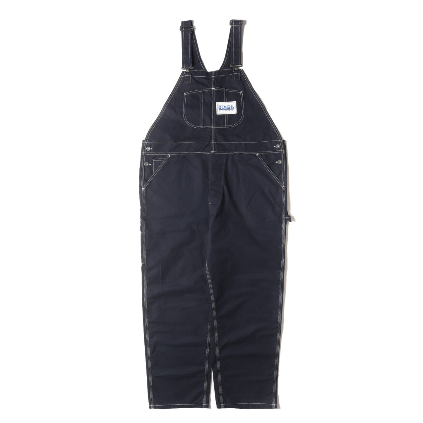 ×NAPAPIJRI ラバーパッチ付き コットン オーバーオール (OVERALLS)