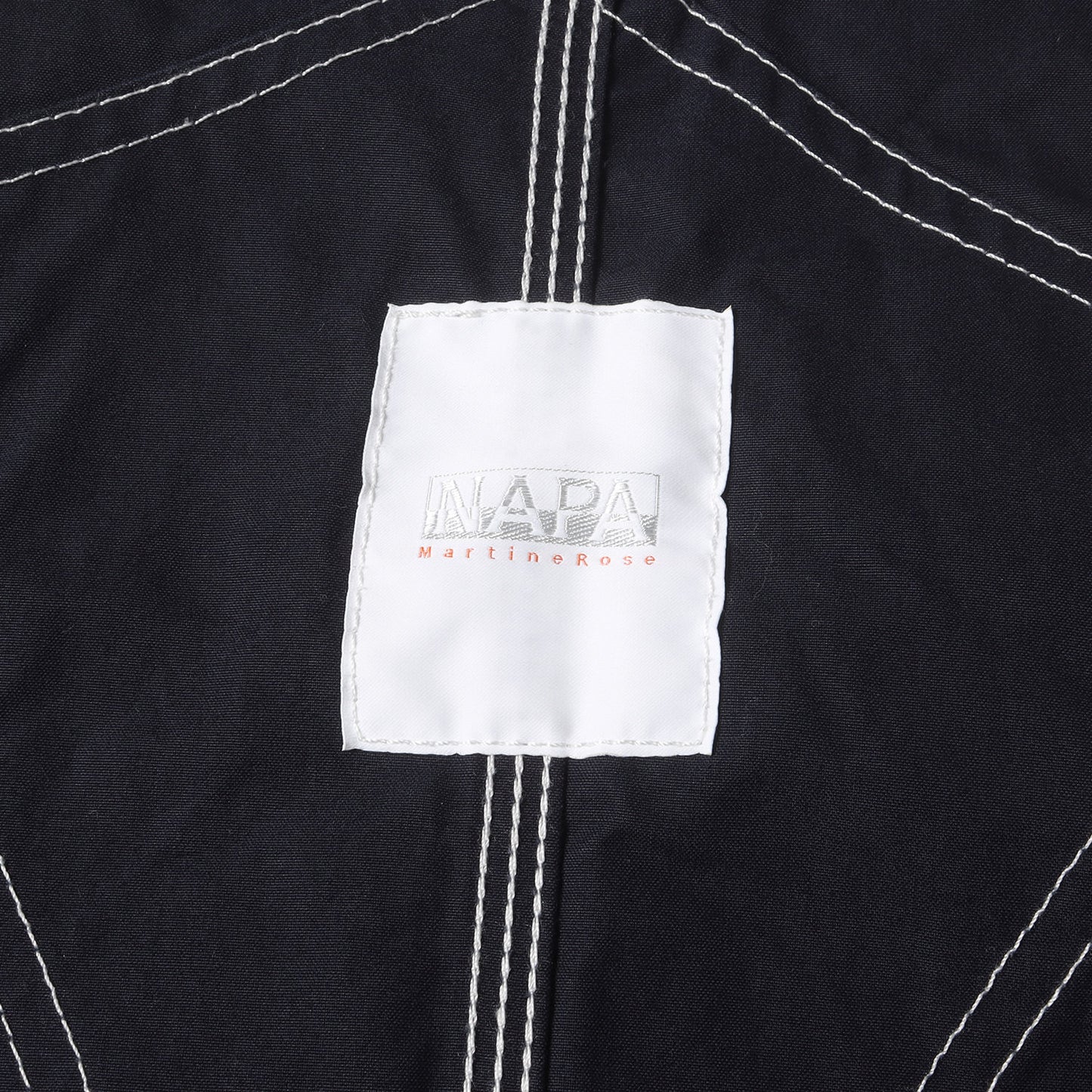 ×NAPAPIJRI ラバーパッチ付き コットン オーバーオール (OVERALLS)