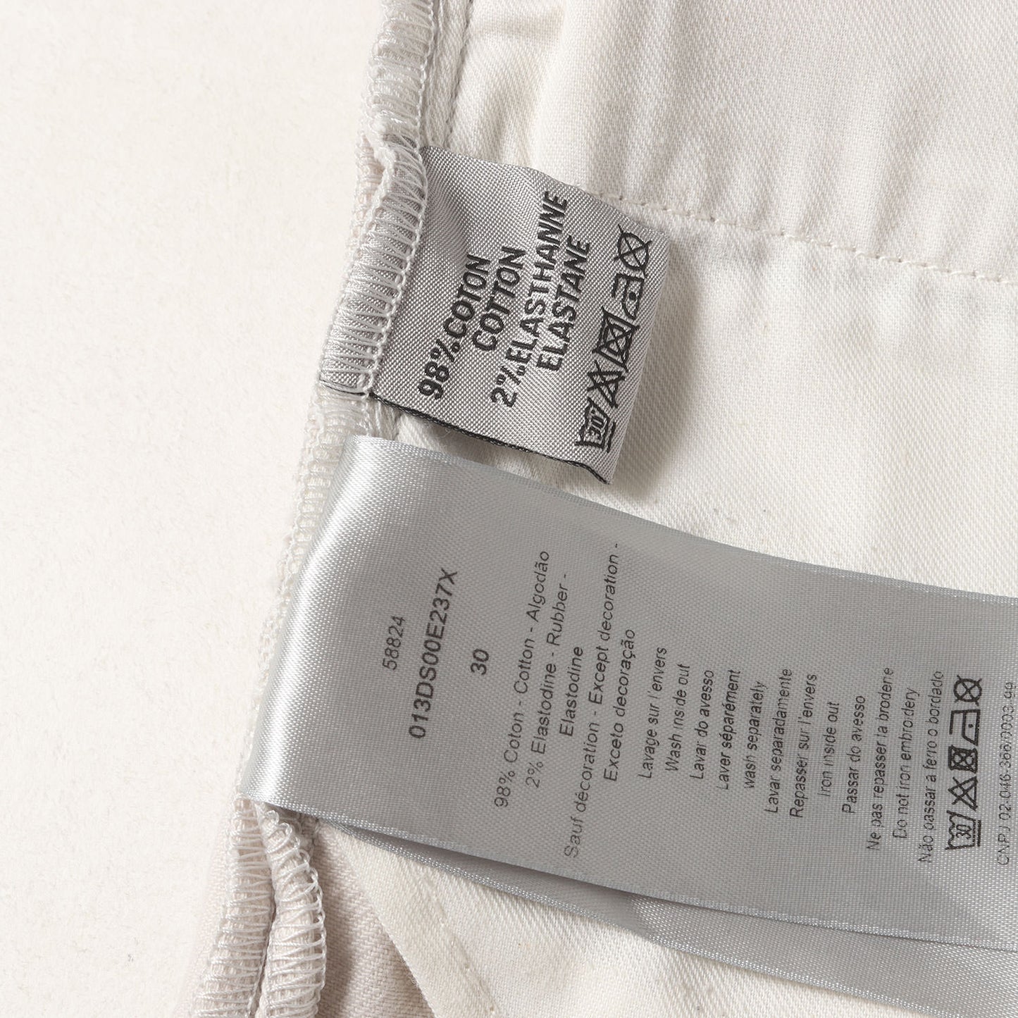 20SS ×DANIEL ARSHAM ラバーパッチ付き ストレッチ スリム カラー パンツ 013DS00E237X