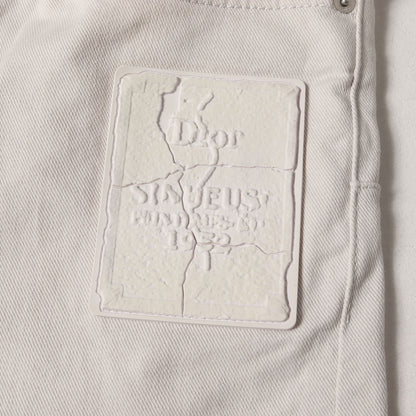 20SS ×DANIEL ARSHAM ラバーパッチ付き ストレッチ スリム カラー パンツ 013DS00E237X