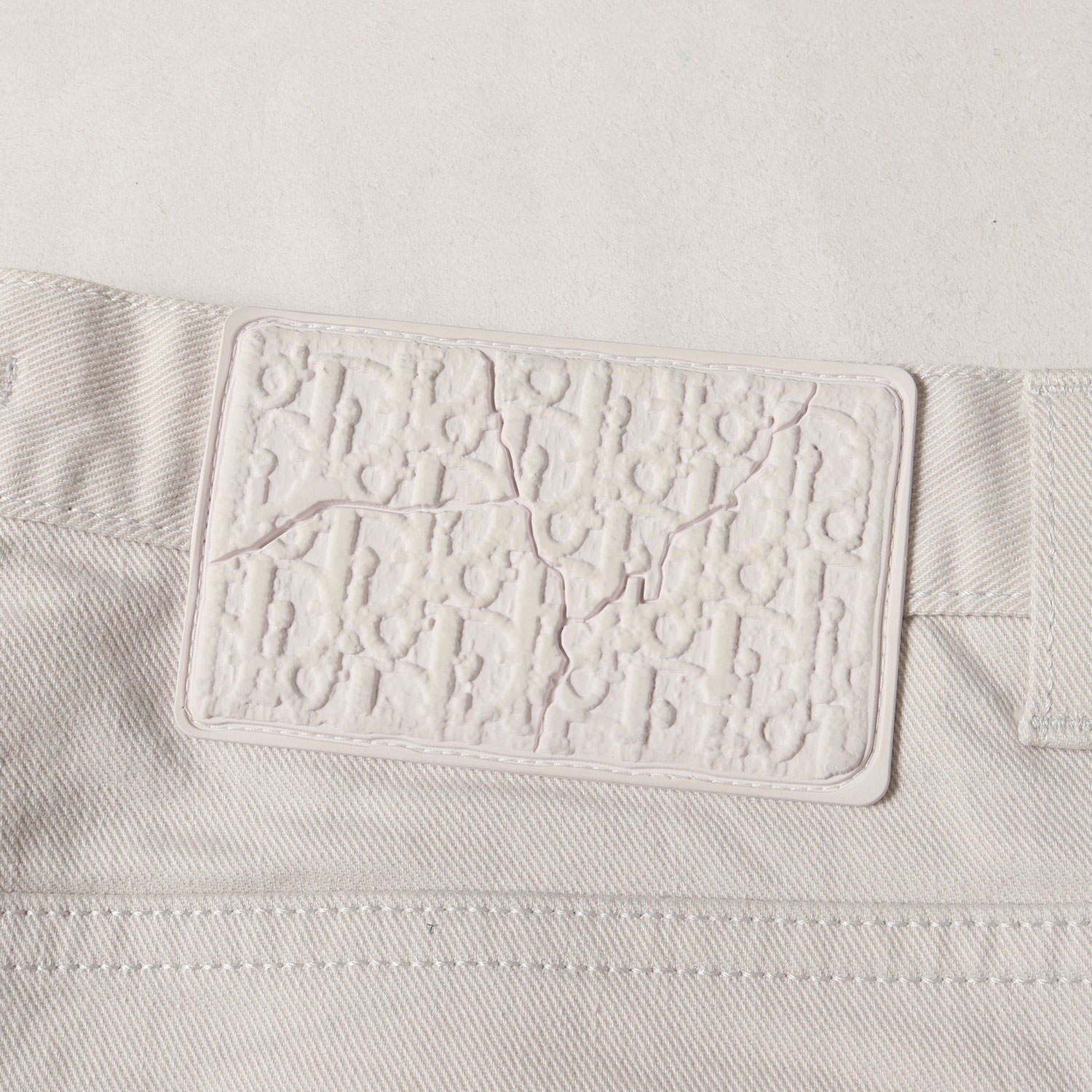 20SS ×DANIEL ARSHAM ラバーパッチ付き ストレッチ スリム カラー
