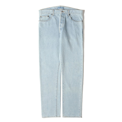 ストーンウォッシュ加工 スリム デニムパンツ (Stone Washed Slim Jean)