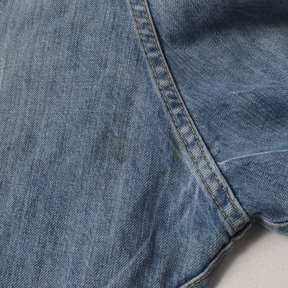 クラッシュリペア加工 テーパード デニムパンツ (LIGHT PIRANHA WASH SEXY TWIST) S71LB0627 S30309