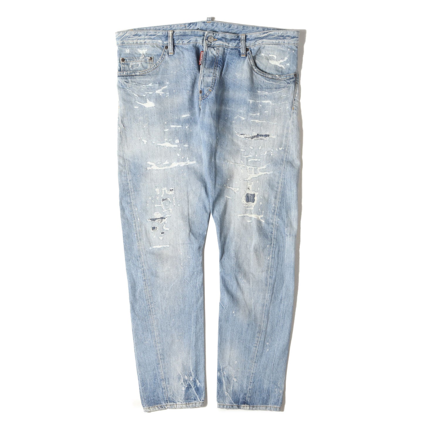 クラッシュリペア加工 テーパード デニムパンツ (LIGHT PIRANHA WASH SEXY TWIST) S71LB0627 S30309