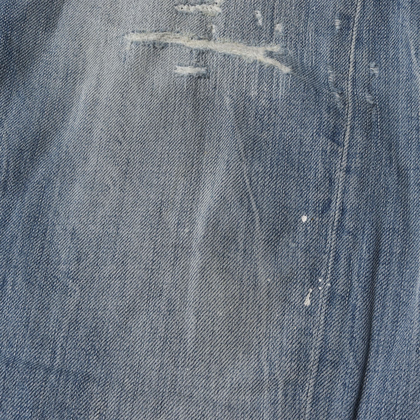 クラッシュリペア加工 テーパード デニムパンツ (LIGHT PIRANHA WASH SEXY TWIST) S71LB0627 S30309