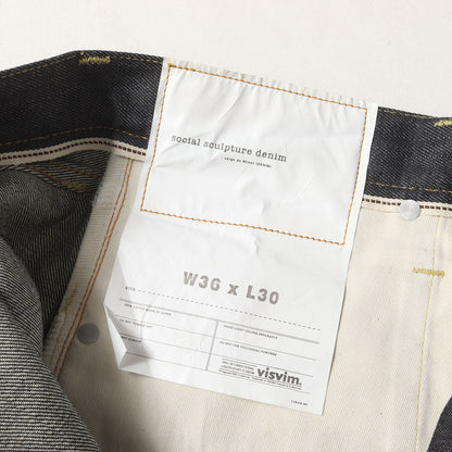 USED加工 リジッド スリム デニムパンツ (SOCIAL SCULPTURE DENIM 01 SLIM NON-WASHED 01.2NW)