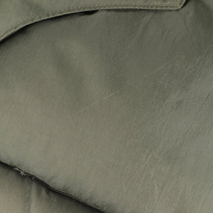 襟ムートン カウレザー ヨーク ナイロン ダウンベスト 0294AV03