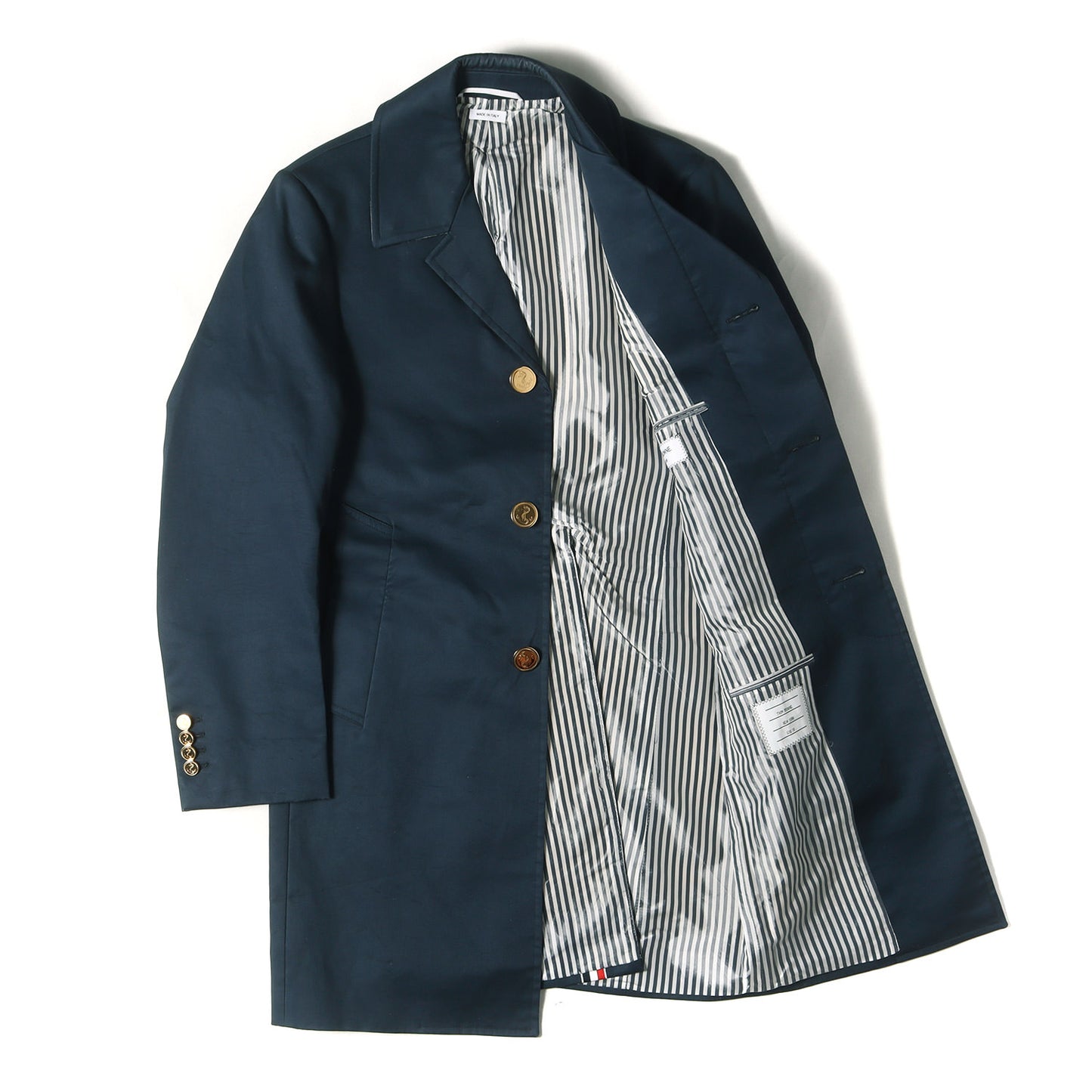 グログランテープ付き 金ボタン マッキントッシュ バルカラー オーバーコート MOC001A 00249415