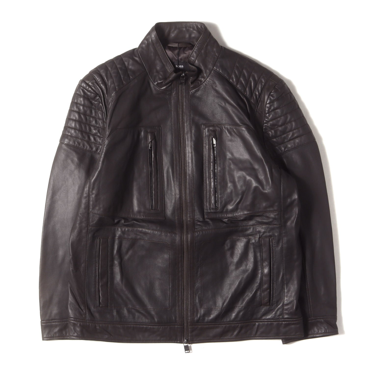 ラムレザー シングル ライダース ジャケット 10207253 - ブランド古着