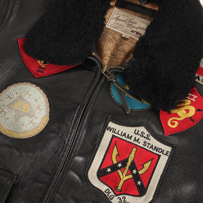 [現行 トップガンモデル] G-1 シープスキンレザー フライト ジャケット (G-1 TOP GUN JACKET)