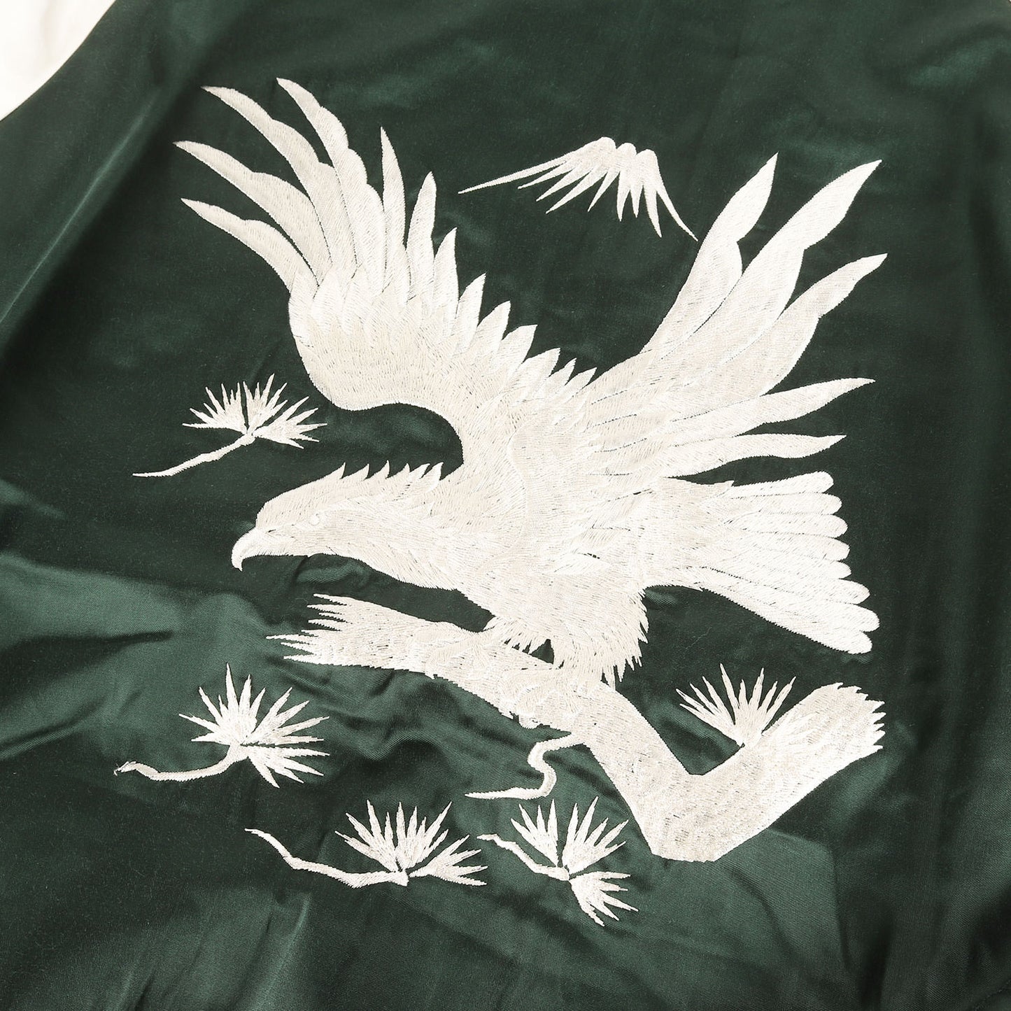 鷲刺繍 中綿入り サテン スカジャン (COTTON RAYON SKA JUMPER TYPE A) 23SCR01A