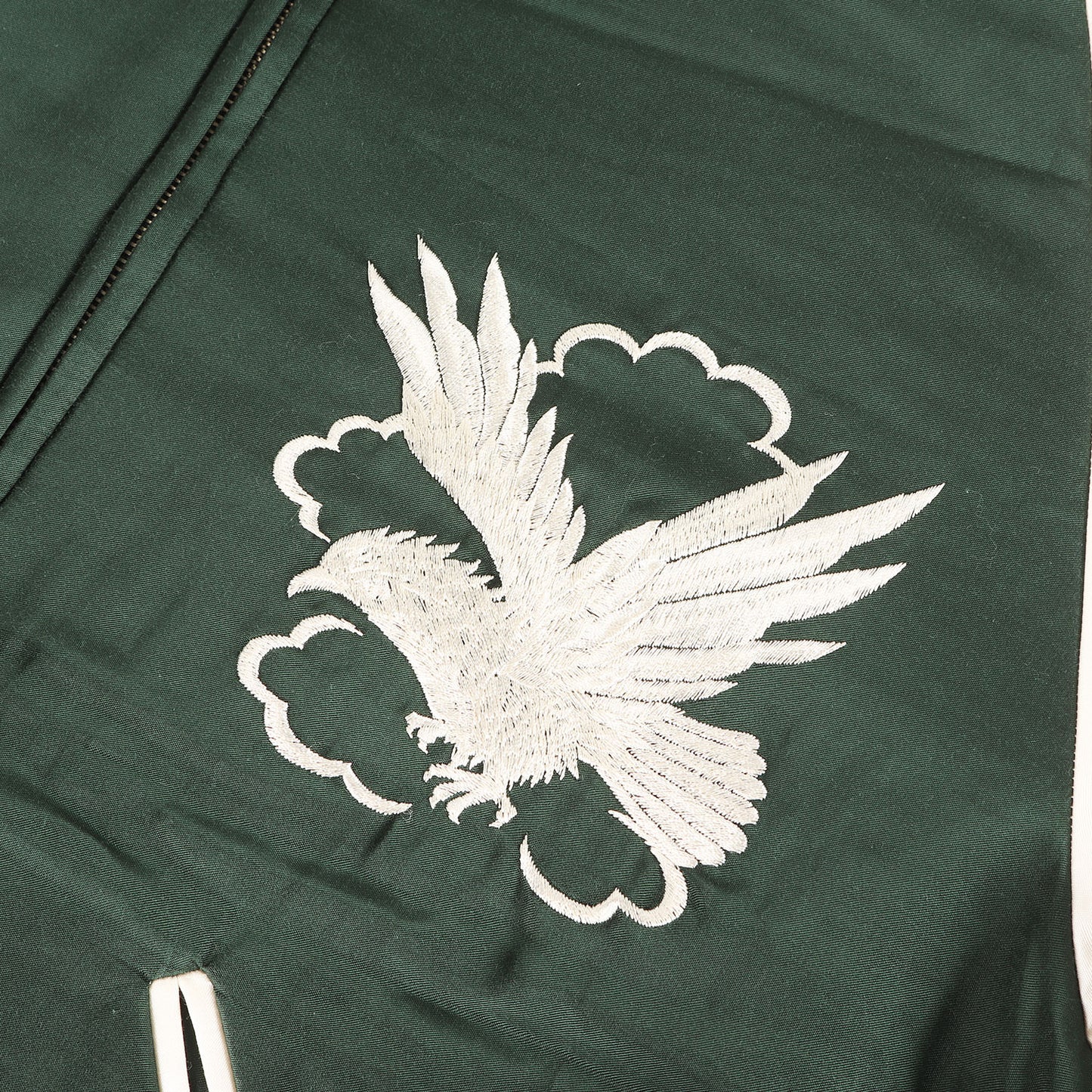 鷲刺繍 中綿入り サテン スカジャン (COTTON RAYON SKA JUMPER TYPE A) 23SCR01A