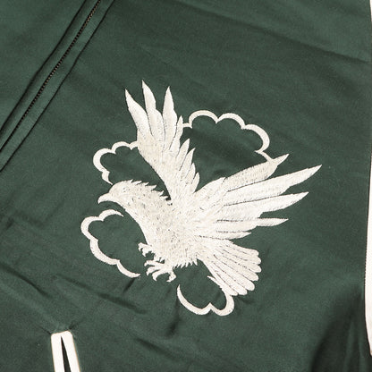 鷲刺繍 中綿入り サテン スカジャン (COTTON RAYON SKA JUMPER TYPE A) 23SCR01A