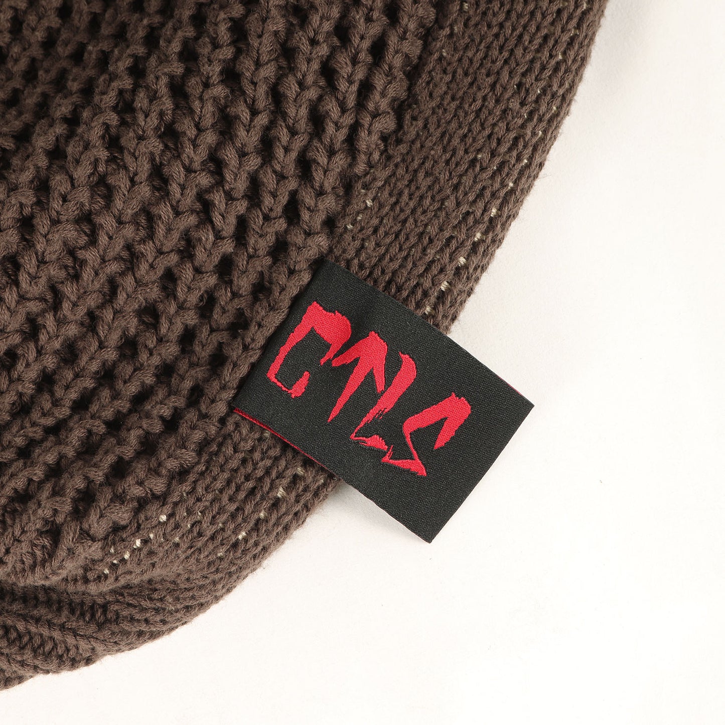 クラッシュ加工 バックロゴ オーバーサイズ コットン ニット (CTLS CRASHKNIT)