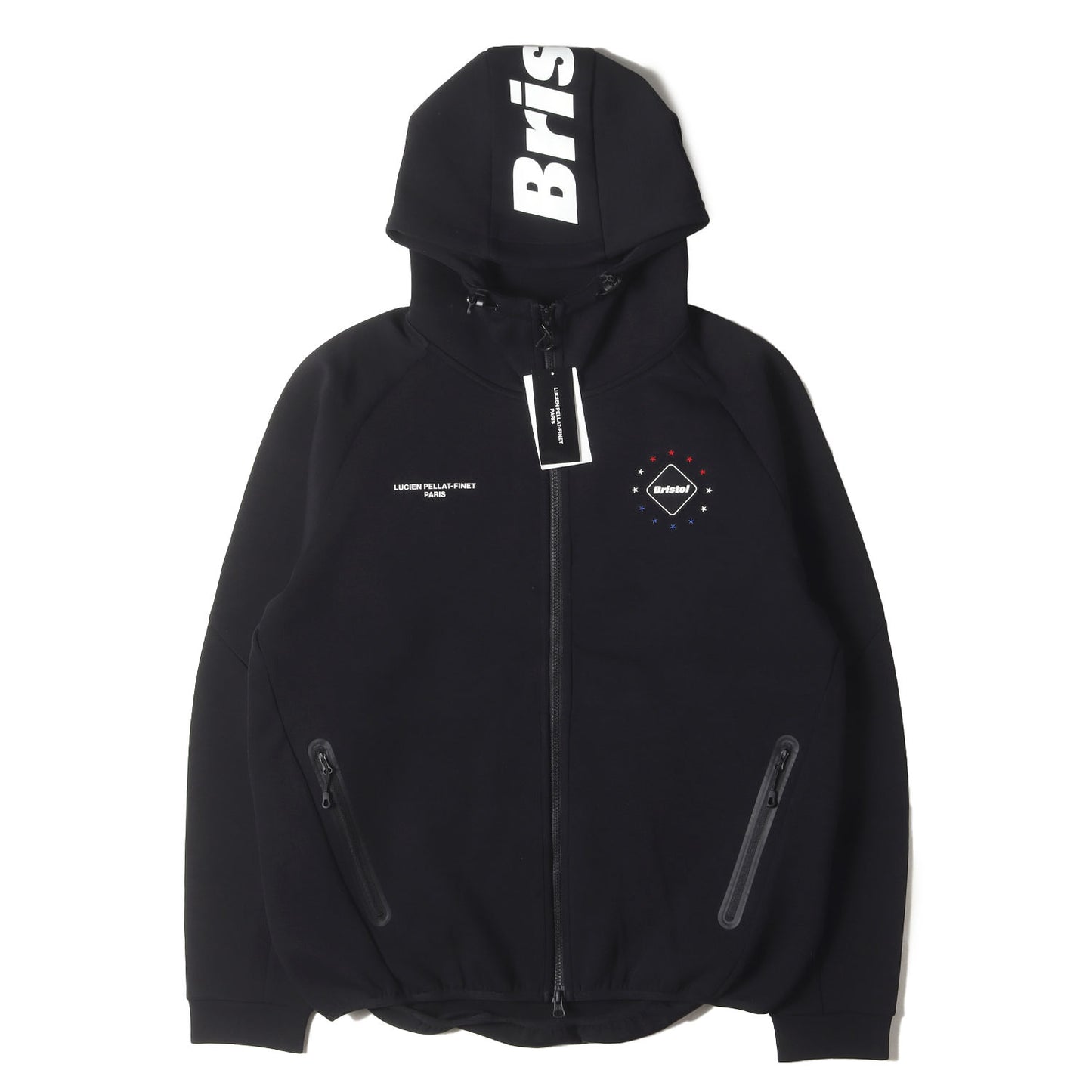 ×lucien pellat-finet スカルプリント テックスウェット フルジップ パーカー (TECH SWEAT ZIP UP HOODIE)