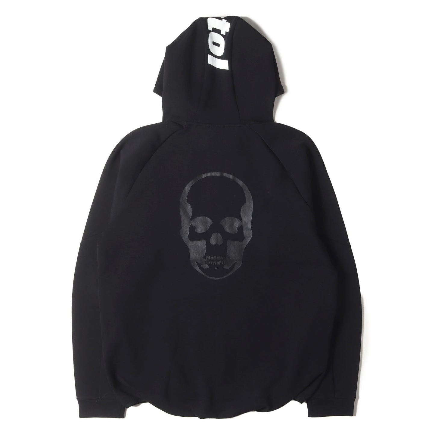 ×lucien pellat-finet スカルプリント テックスウェット フルジップ パーカー (TECH SWEAT ZIP UP HOODIE)
