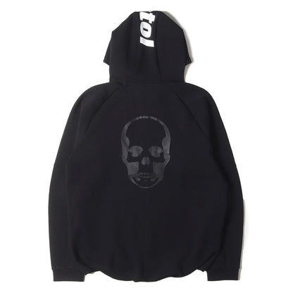 ×lucien pellat-finet スカルプリント テックスウェット フルジップ パーカー (TECH SWEAT ZIP UP HOODIE)