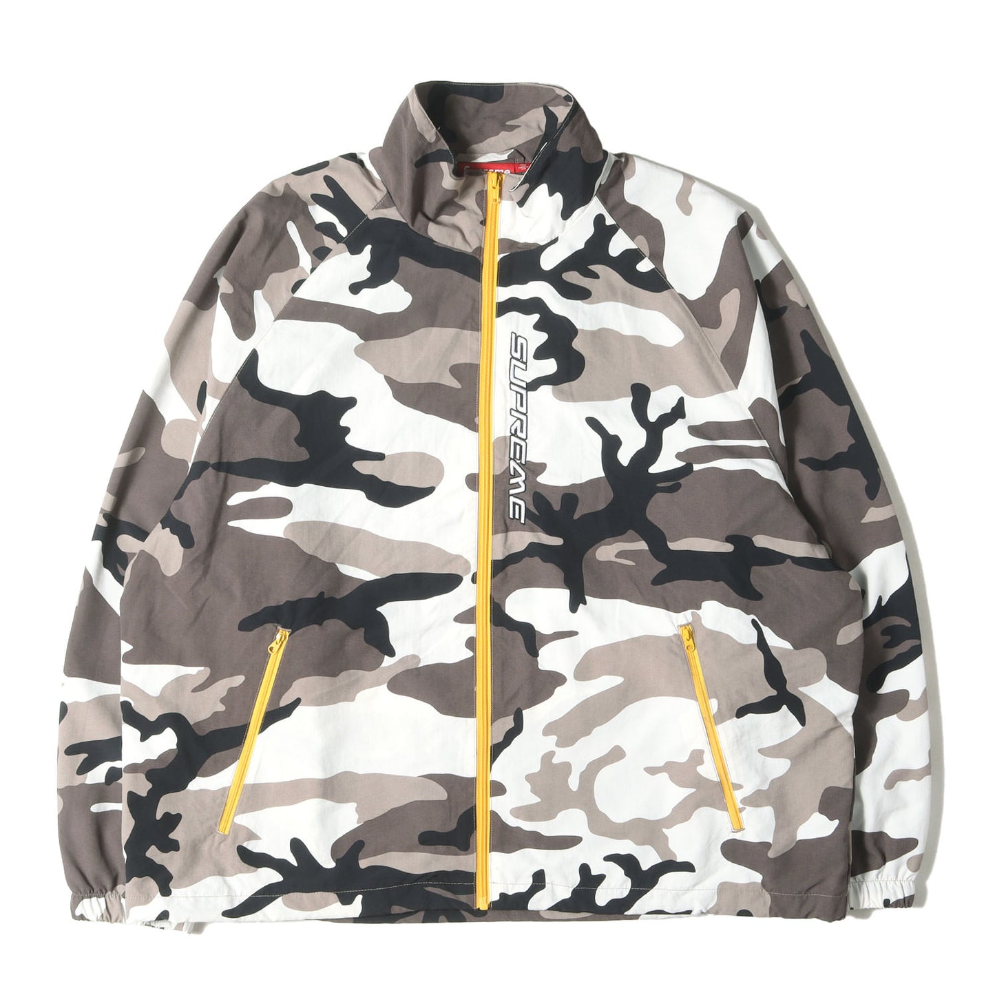 25SS カモフラージュ コントラスト フルジップ ナイロン トラックジャケット (Contrast Zip Track Jacket)