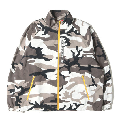 25SS カモフラージュ コントラスト フルジップ ナイロン トラックジャケット (Contrast Zip Track Jacket)