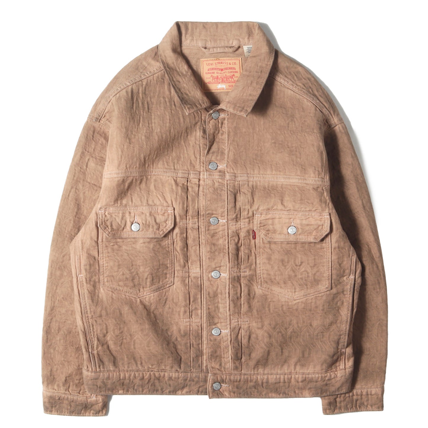 23AW ×Levis オーバーダイ加工 Sロゴ ジャガード トラッカー ジャケット (DYED JACQUARD TRUCKER JACKET)